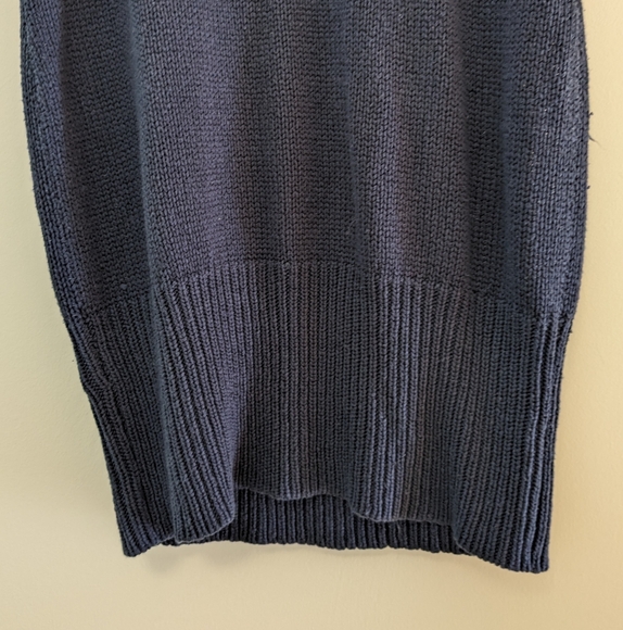 Thyme Maternity Navy Blue knitted dress size L - Picture 6 of 9